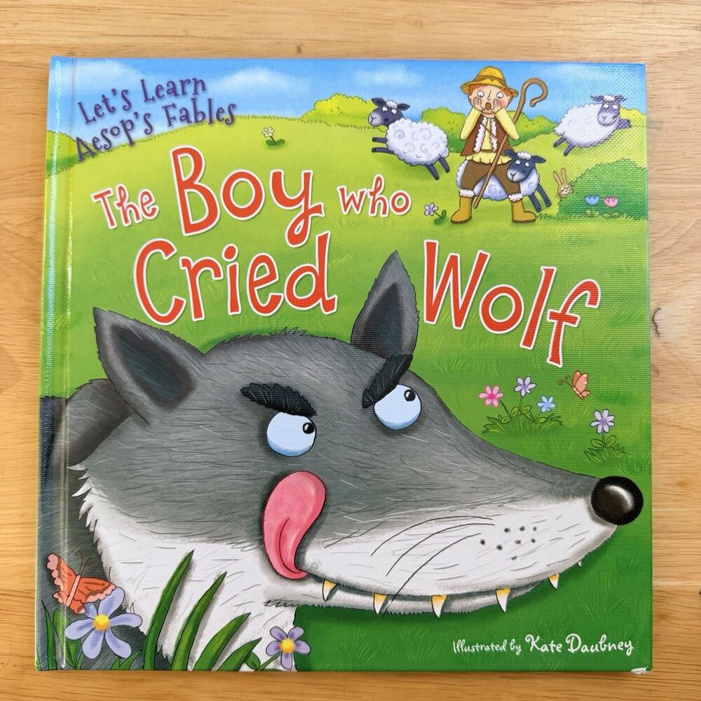 The Boy Who Cried Wolf Lets Learn Aesops Fables Hardcover Book Library Binding